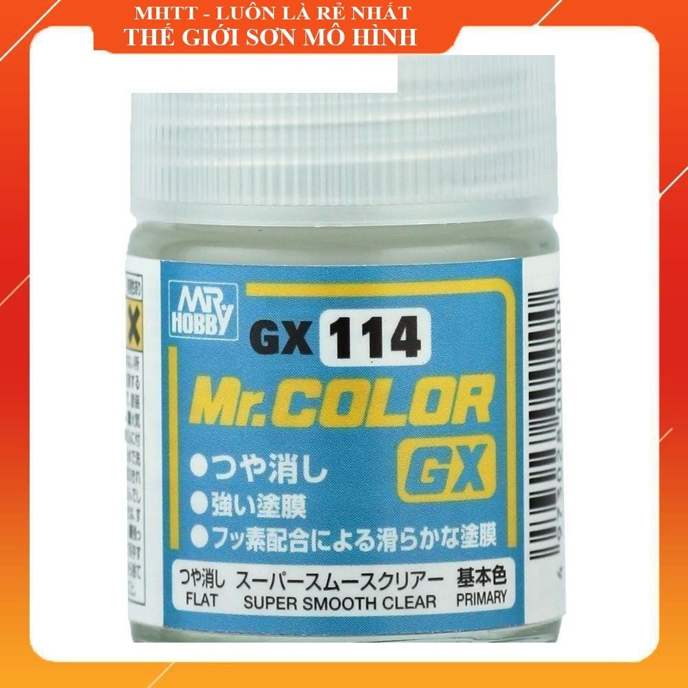 Mr.Hobby GX114 Super Flat Clear (Phủ mờ siêu mịn)