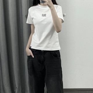 Baby Tee - Áo thun baby tee Black Pearl tay ngắn vải cotton 100% Áo thun tay ngắn dây rút