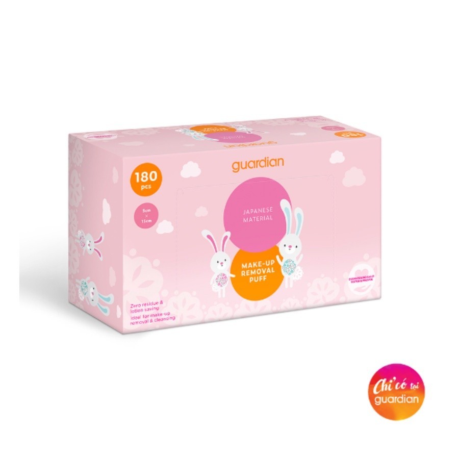 Bông Tẩy Trang Dạng Miếng Guardian 180 Miếng