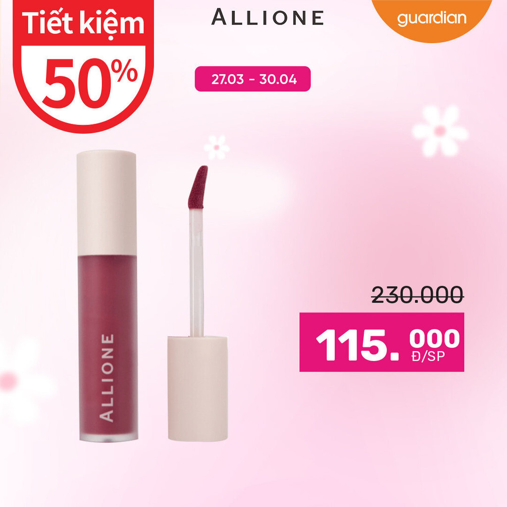 Son Kem Lì Allione Muse Mellow Velvet Tint 108 Moon Night Plum 5.5G