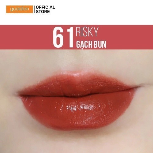 Son Kem Bóng Maybelline Super Stay Vinyl Ink #61 Risky Gạch Đun 4.2ml