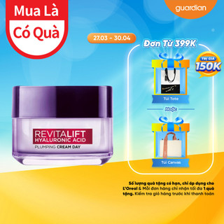 Kem Dưỡng Ban Ngày Cấp Ẩm Giảm Nhăn Revitalift Hyaluronic Acid Plumping Cream Day L'ORÉAL 50ml