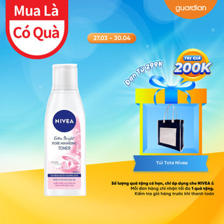 Nước Hoa Hồng Giúp Dưỡng Giúp Sáng Da & Se Khít Lỗ Chân Lông Nivea 200ml