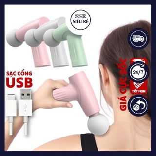 Máy massage cầm tay mini Súng massage Cổ, Vai, Gáy, Máy massage toàn thân thế hệ mới Giảm đau nhức