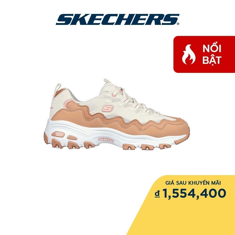 Skechers Nữ Giày Thể Thao Tập Gym, Đi Học, Đi Làm Sport D'Lites Get Wavy Air-Cooled Memory Foam - 149792-NTPK