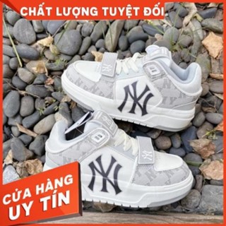 Giày MLB Chunky Liner Mid Ny xám nam nữ, giày mlb chunky cổ cao bản S.Cấp hot 2024