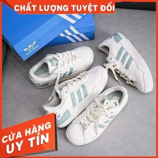 Giày Thể Thao Original Adidas_WMNS Rey Galle Chalk White Hazy Green,Adidas Sò Bản Mới Xanh Mint Blue