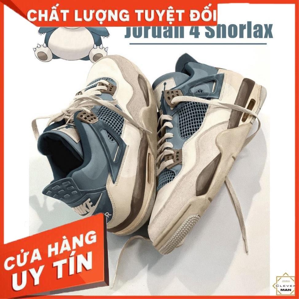 𝐆𝐢𝐚̀𝐲 𝐓𝐡𝐞̂̉ 𝐓𝐡𝐚𝐨 𝐀𝐢𝐫_𝐉𝐨𝐫𝐝𝐚𝐧 𝟒 𝐒𝐧𝐨𝐫𝐥𝐚𝐱 𝐂𝐮𝐬𝐭𝐨𝐦 𝐗𝐚𝐧𝐡 𝐃𝐮̛𝐨̛𝐧𝐠 𝐊𝐞𝐦 𝐂𝐨̂̉ 𝐓𝐡𝐚̂́𝐩, Giày thể Thao Jd4 Kem cao cấp
