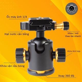 Ball head củ dầu đầu bi chân máy ảnh ballhead bosheng ls-03