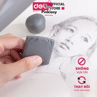 Pvn63399 gôm tẩy đất sét mỹ thuật cao cấp deli