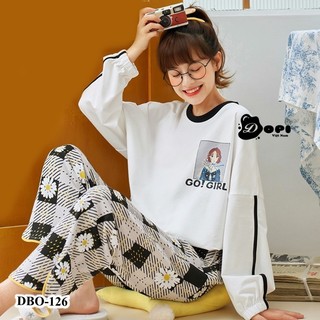 (DBO126) Đồ bộ mặc nhà thu đông dài tay cao cấp