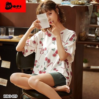 (NEW59) Đồ bộ mặc nhà nữ mùa hè ngắn tay CHUNKEER