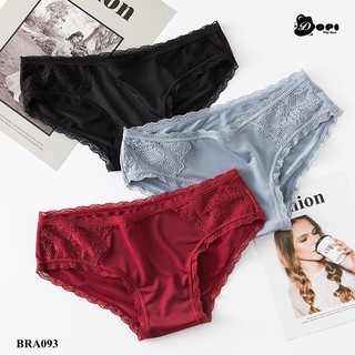 (BRA093) Quần lót nữ quần chíp nữ đồ lót trơn phối ren