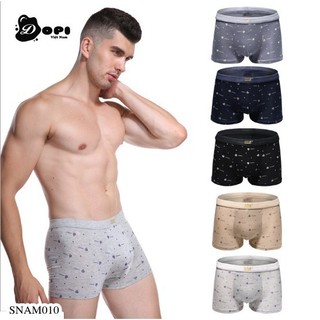 Quần lót nam boxer sịp đùi cao cấp có họa tiết