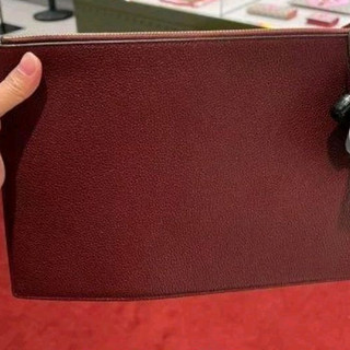 Túi clucth s. cấp da thật( size  30)
