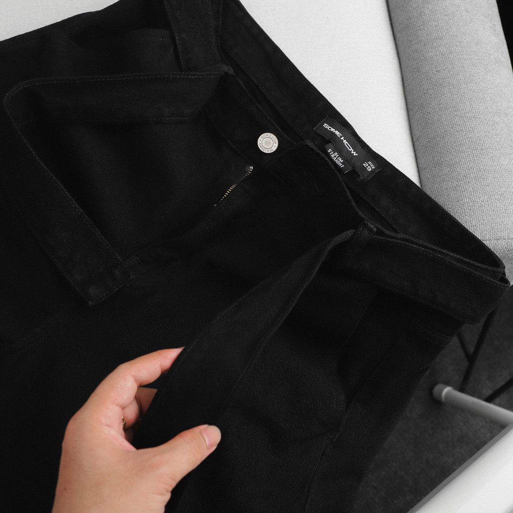 Quần Jean Nam Straight Cargo Mid Zipper, Chất Vải Jean Mộc Thoải Mái, QJ0033, SOMEHOW