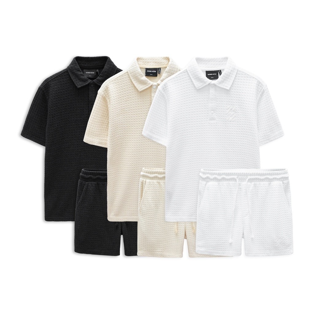 Set Nam Polo Short Inno Comfort, Chất Vải Cotton Tổ Ong 2 Chiều Thoải Mái, SB0008, SOMEHOW