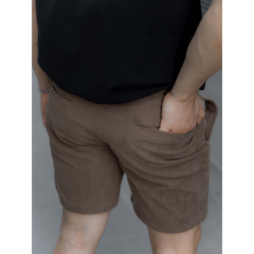 Quần Short Nam Corduroy Basic, Chất Nhung Tăm Thoải Mái, QS0030, Somehow