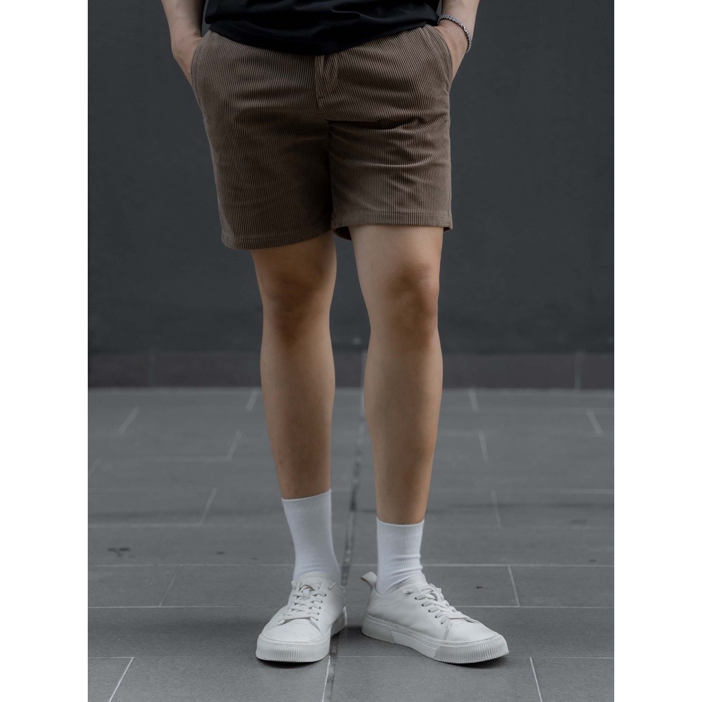 Quần Short Nam Corduroy Basic, Chất Nhung Tăm Thoải Mái, QS0030, Somehow