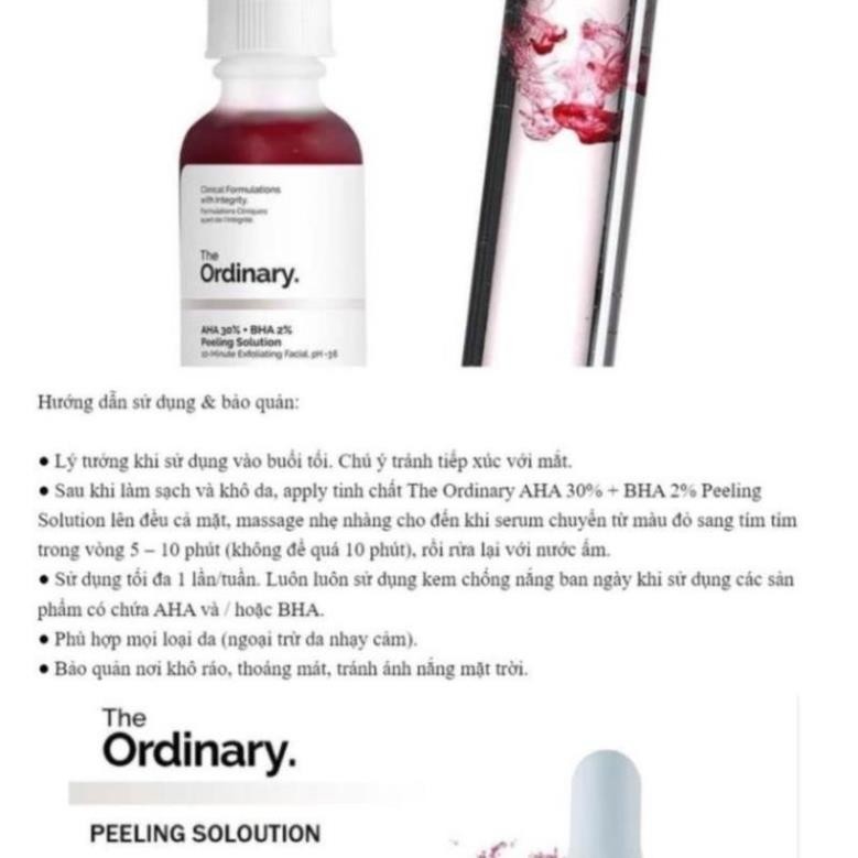 Tinh Chất Serum The Ordinary AHA 30% + BHA 2% Peeling Solution 30ml