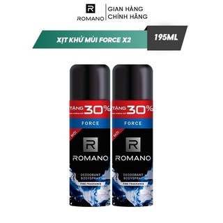 Combo 2 Xịt toàn thân Romano 195ml/chai