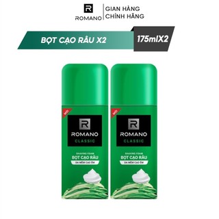 Combo 2 Bọt cạo râu Romano 175ml/chai