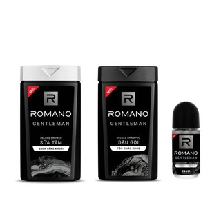 [GIFT] Bộ sản phẩm Romano Gentleman (dầu gội 150g + sữa tắm 150g + lăn khử mùi 25ml)