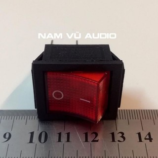 Công tắc bập bênh 4 chân, có đèn led