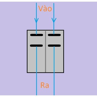 Công tắc bập bênh 4 chân, có đèn led
