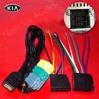 Trọn bộ jack cắm đầu CD ô tô KIA