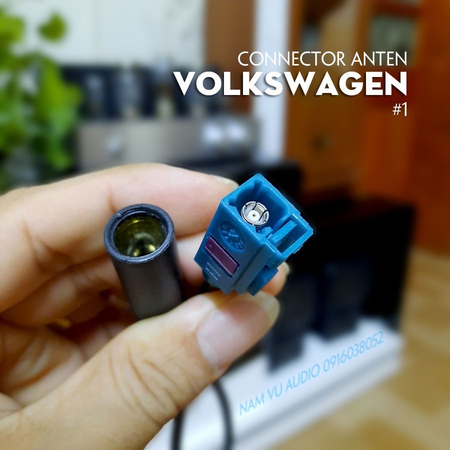 Đầu chuyển jack ăng ten vuông thành tròn cho đầu CD ô tô VOLKSWAGEN