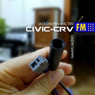 Đầu chuyển cáp ăng ten FM vuông thành tròn cho đầu nghe nhạc ô tô Suzuki, Honda, Acura, CRV, Civic