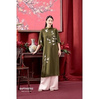Rập - áo dài kim sa rêu 2023 - fs