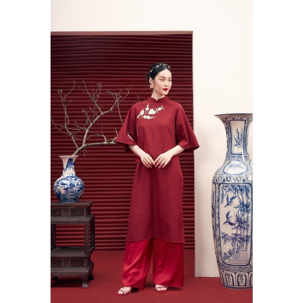RẬP - Áo Dài Như Ý Đỏ - FREESIZE