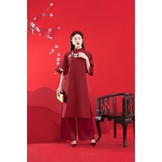 RẬP - Áo Dài Như Ý Đỏ - FREESIZE