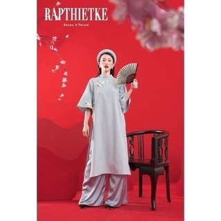 Rập - áo dài như ý xanh - freesize