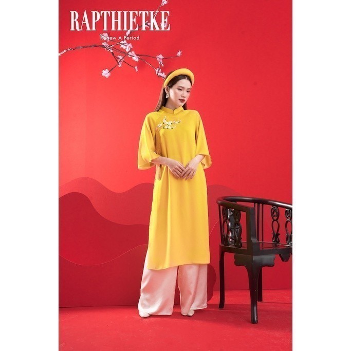 RẬP - Áo Dài Như Ý Vàng - FREESIZE