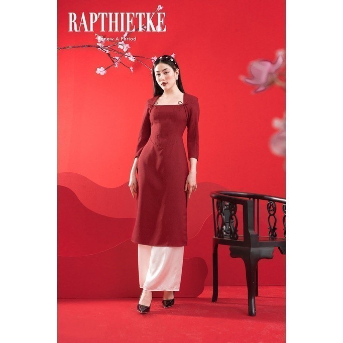 RẬP - Áo Dài Xuân Hỷ Đỏ