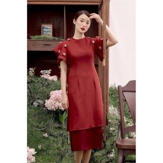 Rập - áo dài xuân đỏ