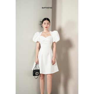 RẬP - Đầm Cổ Tim Tay Phồng Thân Xoè - ALMIRA 03