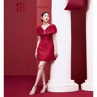 RẬP - Đầm Cổ V Trễ Vai Thân Xòe - XMAS 13