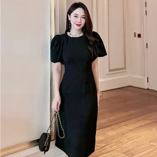 RẬP - Đầm Tay Phồng Cổ Tròn - TITI 06