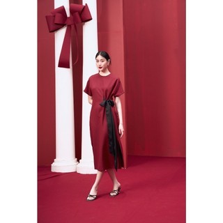 RẬP - Đầm Đỏ Nơ Đen - XMAS 20 - FS