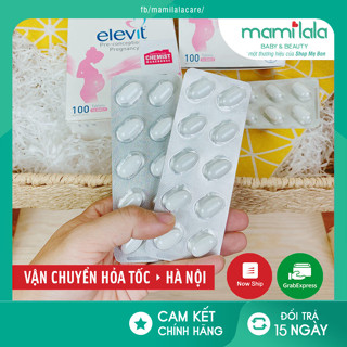 [CHUẨN CHEMIST] Tách lẻ vỉ Elevit Úc cho mẹ Bầu (vỉ 10 viên) - Date mới nhất