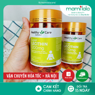 [CHĨNH HÃNG Date 2025] Mầm đậu nành Úc Healthy Care Super lecithin 1200mg - 100 viên