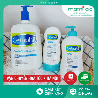 [Mẫu mới] Sữa tắm gội 2in1 cho bé Cetaphil - Sữa rửa mặt Cetaphil cho da nhạy cảm