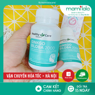 [CHUẨN AIR] Bổ não Healthy Care Ginkgo Biloba 2000, Bổ não Úc - 100 viên (Date mới nhất)