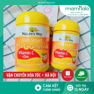 Kẹo Vitamin Nature's Way Kids Smart VITA Gummies Vitamin C + Zinc 60 viên - Xuất xứ Úc