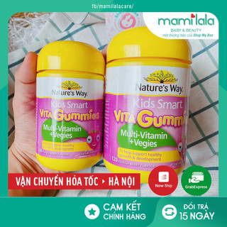 Kẹo Vitamin Nature's Way Kids Smart VITA Gummies Multi-Vitamin + Vegies 60 viên - Úc