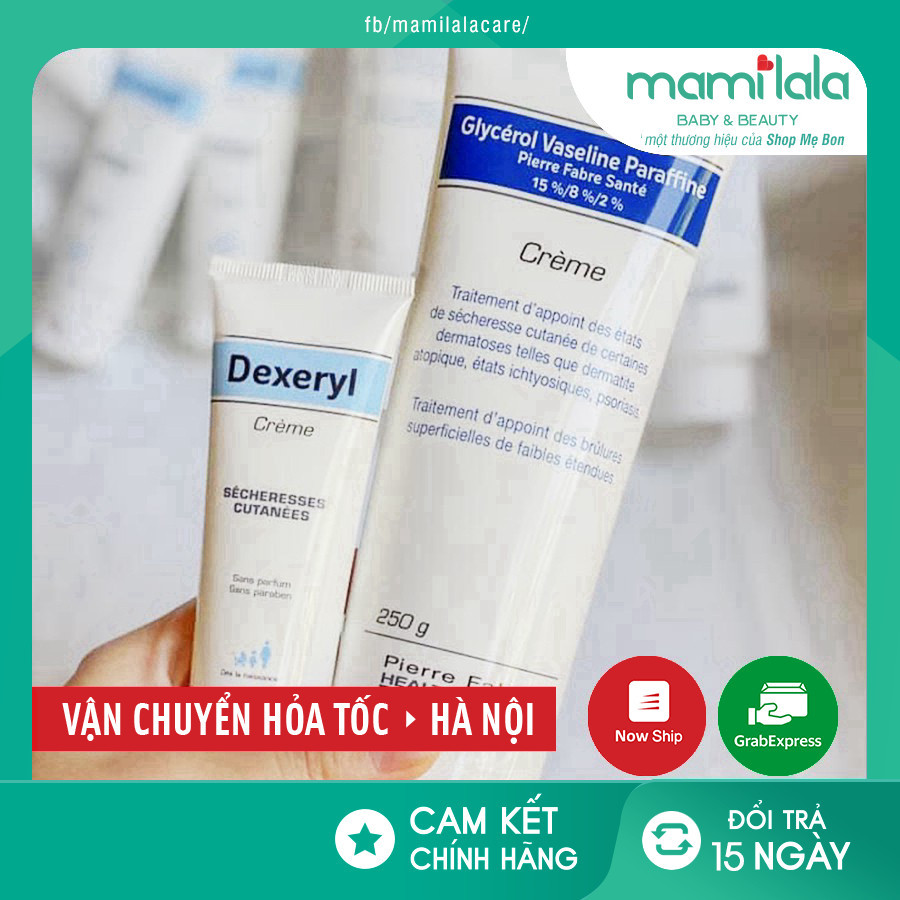 Kem dưỡng da chống nẻ chàm Dexeryl Glycerol Vaseline Paraffine Creme